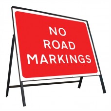 No Road Markings Sign